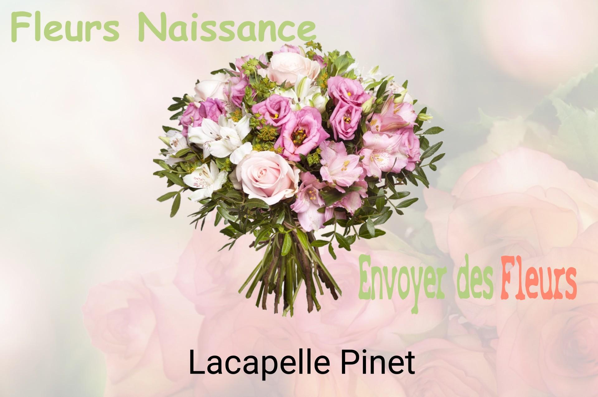 Bouquet de fleurs de naissance livré à Lacapelle-Pinet